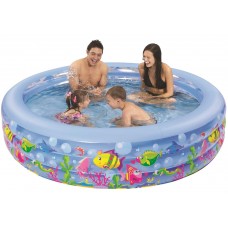 73" Round Sea Life Themed Inflatable Children's Swimming Pool   